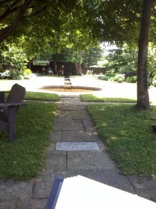 On the last day of residency, I took a break to just sit and read.  The campus is so astoundingly beautiful in summer.
